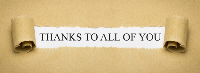 Thanks to all of you