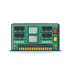 Fototapeta premium Illustration of Computer RAM Module Component Parts for Processing Information