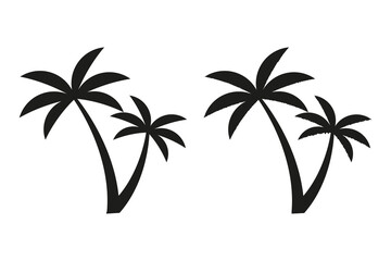 plam tree logo design template image JPG file