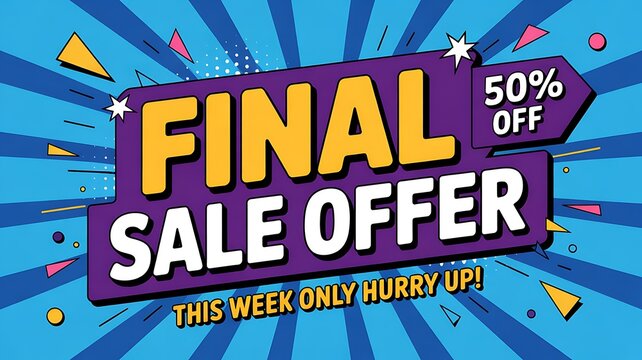 Final sale offer 50 off this week only