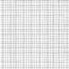 A seamless texture of hand-drawn vertical and horizontal lines. A monochrome abstract sketched background vector illustration