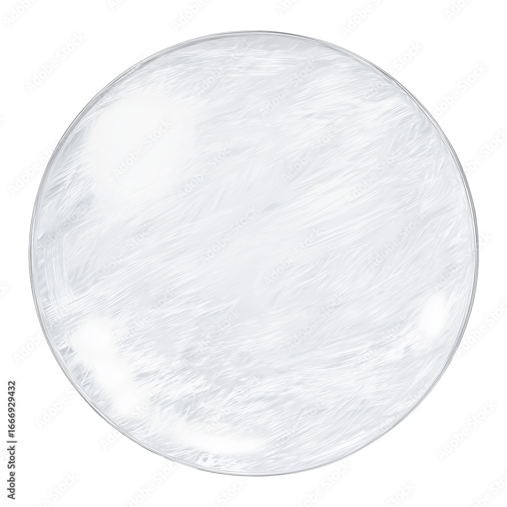 Poster circular transparent surface with subtle texture ideal for artistic designs or product displays