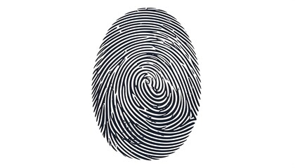 Oval fingerprint graphic