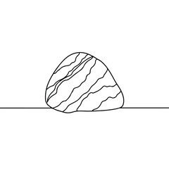 Elegant marble stone with intricate vein lines depicted in a sophisticated monochrome vector icon, utilizing a modern thin stroke style for a refined and luxurious visual.