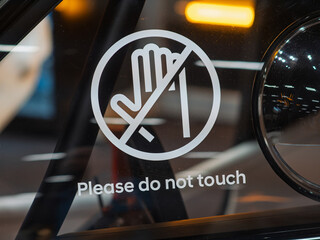 Warning Sign: Do Not Touch to Ensure Safety