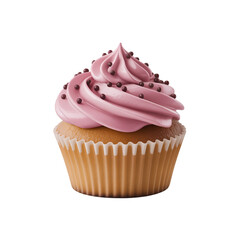 cupcake with pink frosting