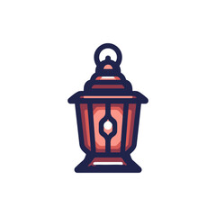 Vintage lantern illuminating a cozy outdoor setting at dusk, creating a warm atmosphere