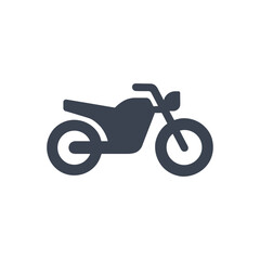 Fototapeta premium Two-Wheeled Motorbike Vehicle Icon