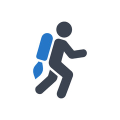 Person Using Jetpack Icon