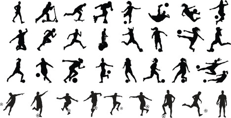 vector silhouettes of women