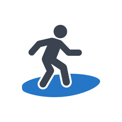 Surfing Water Sport Icon