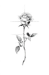 Obraz premium hand-drawn roses