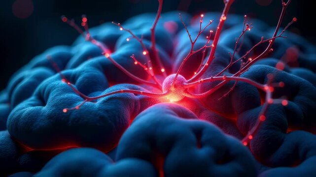 Show two repurposed drugs repairing neuron networks in a mouse brain crosssection reversing Alzheimer damage. Cinematic shallow depth of field. stock advertising image