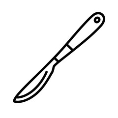 Fototapeta premium Scalpel line art coloring page