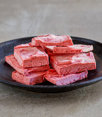 blackberry fat bombs made with fresh blackberries and cream cheese