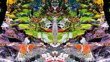 Abstract art background . Hand painting artwork on canvas .