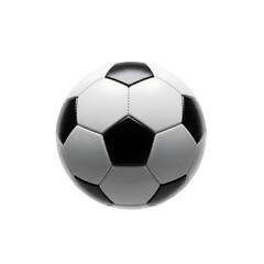 Obraz premium Classic soccer ball centered on a reflecting sport and athleticism transparent background