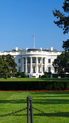 White House Exterior on a Sunny Day, Washington D.C.