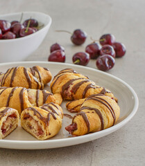 chocolate cherry cheesecake crescent rolls
