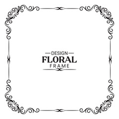 design floral frame ornament vector