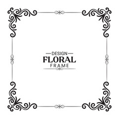 design floral frame ornament vector