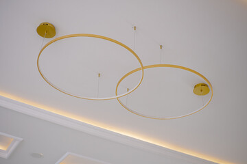 Modern lighting interior in the room.