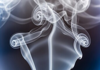 Abstract smoke swirls in motion