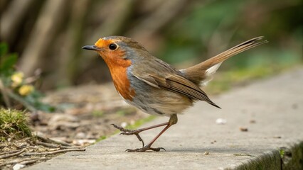 The european robin, known simply as the robin or robin redbreast in Ireland and Britain, is a small insectivorous passerine bird            (1)