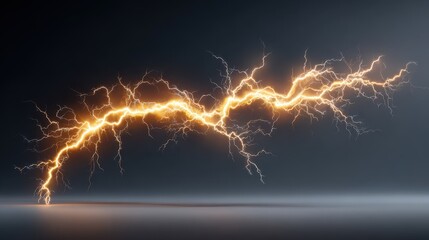 A striking image of a bright lightning bolt, showcasing intense energy and dynamic movement against a dark background.