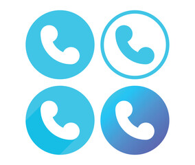Phone call and end button icon