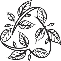 A seamless black and white floral pattern with intricate leaf and flower illustrations for a classic vintage design