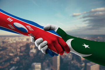 Shaking hands North Korea and_Pakistan