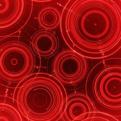 Abstract red circles pattern
