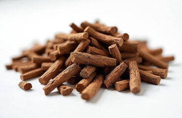 Agar wood chips used for incense and perfumes. This natural resinous wood is a key ingredient in oud and bakhoor, prized for its aromatic properties and distinctive fragrance.