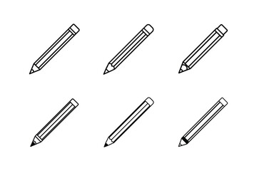 graphite pencil line art vector illustration