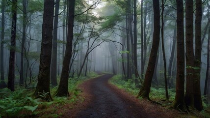 Obraz premium morning in the forest