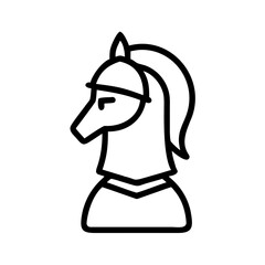 Knight Icon Medieval Warrior Armor Sword Shield Hero Adventure Symbol