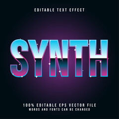 Synthwave text effect