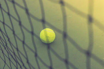 tennis ball on court