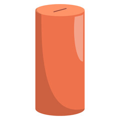 A vibrant orange juice glass with a straw set against a simple background, ideal for refreshment themes