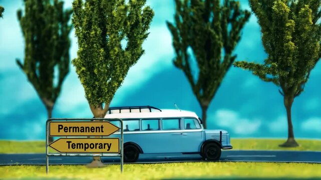 Signposts the direct way to Permanent versus Temporary