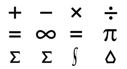 Unlock mathematical understanding with essential symbols for education, science, and complex problem solving