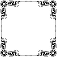 black and white frame