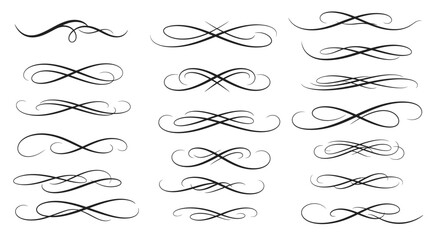 Elegant flourish dividers elevate designs adding classic sophistication and decorative accents to any project