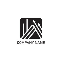 Finance and Accounting Vector Logo Design Fundraising financial growth stocks