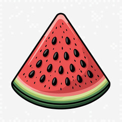 Watermelon Vector Set – Whole, Halved, and Sliced Fruit Illustrations