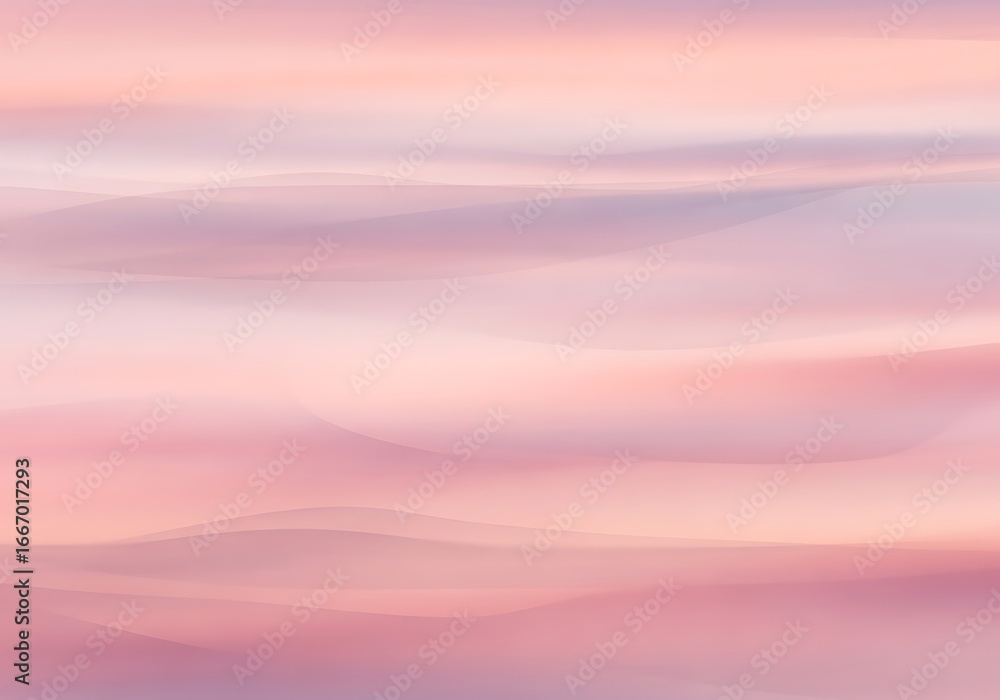 Poster delicate pastel gradient background with soft wavy patterns conveying gentle atmosphere