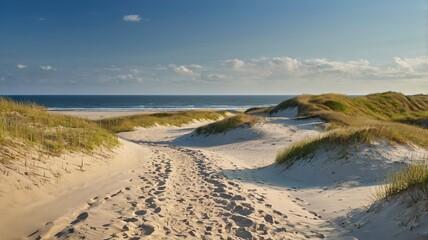 sand dunes on the beach
