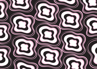 vector seamless pattern with abstract shapes