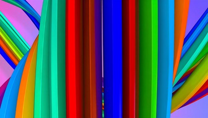 Colorful Swirling Abstract Stripes.